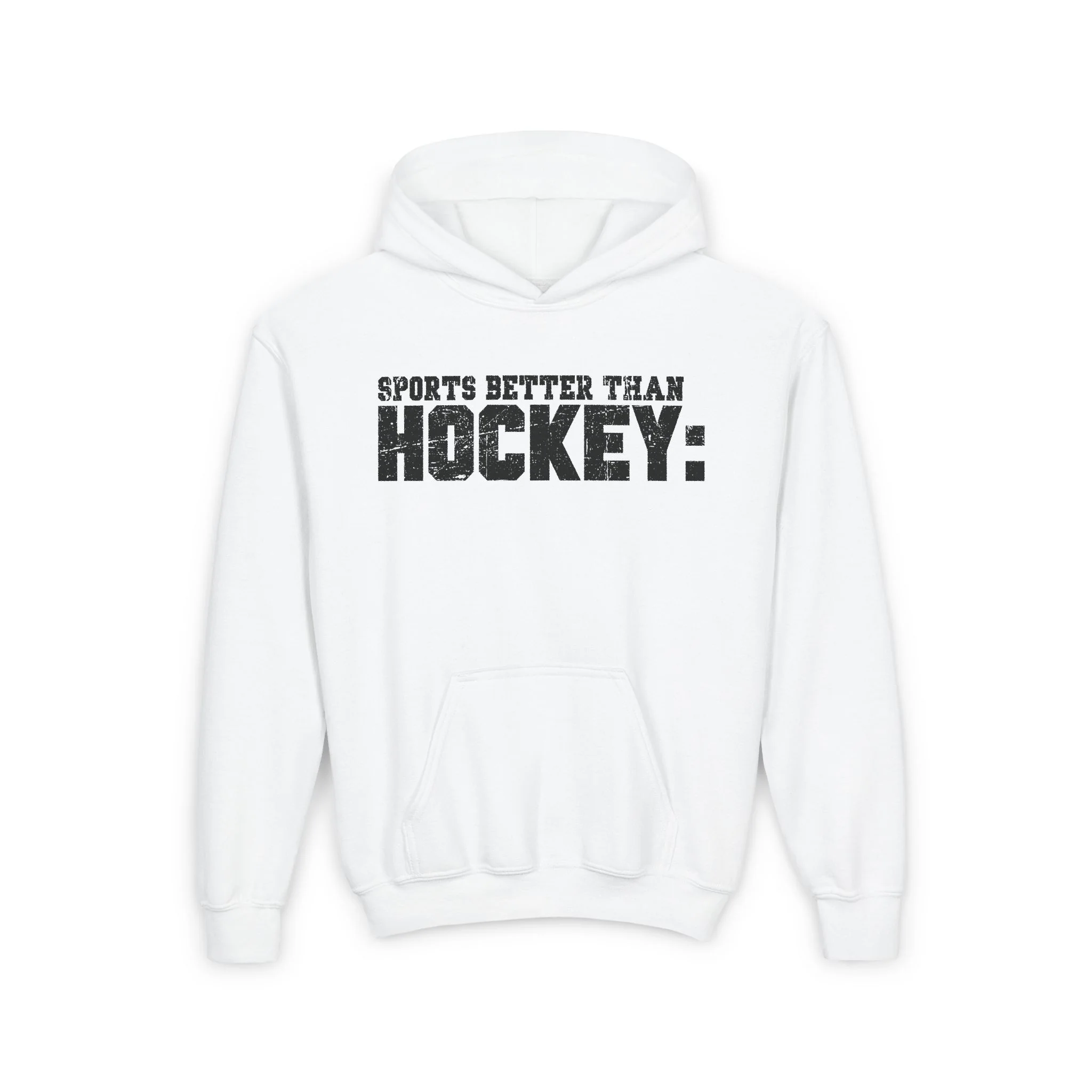 Funny Kids Hockey Hoodie - Sports Better Than Kids Hockey Hoodie - Image 2