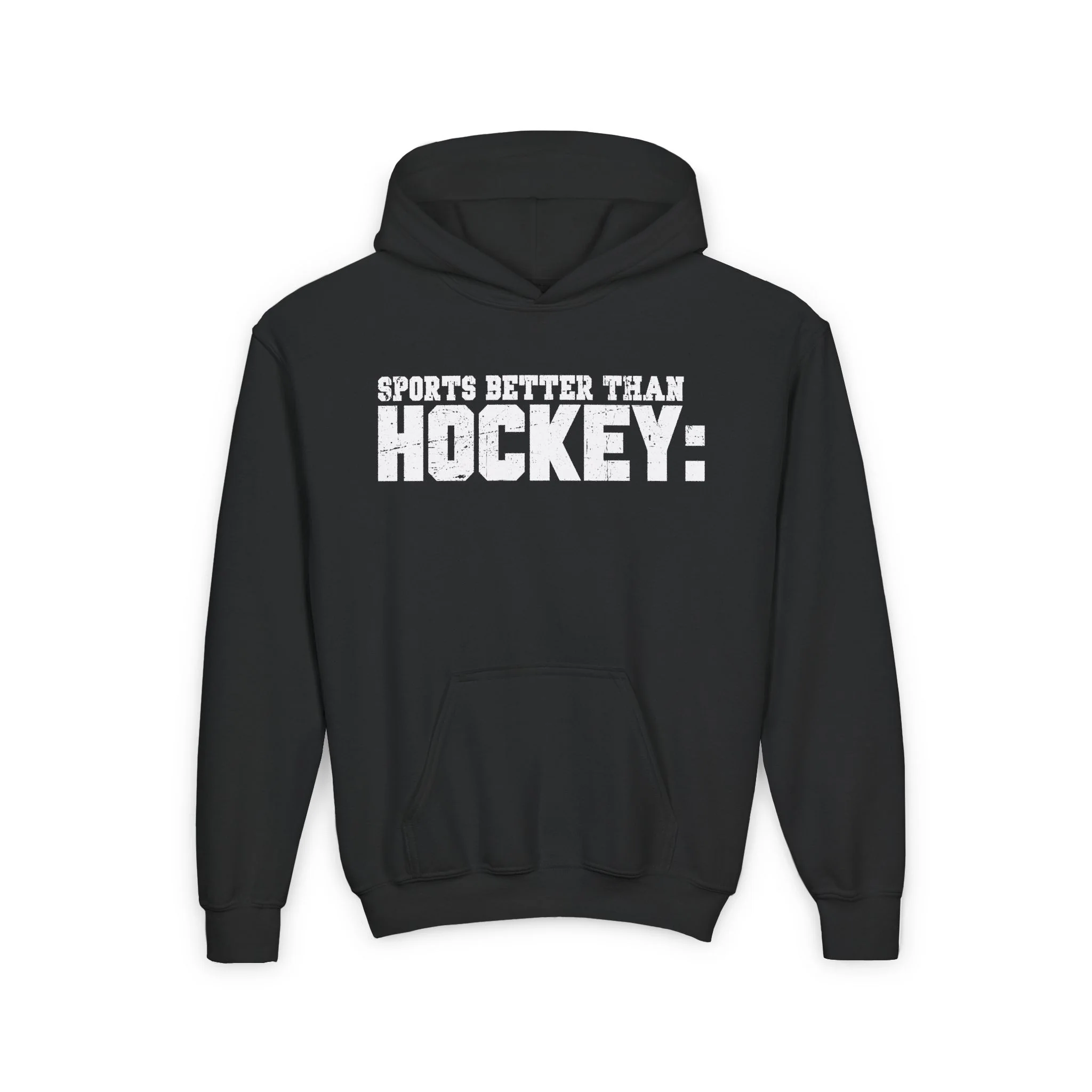 Funny Kids Hockey Hoodie - Sports Better Than Kids Hockey Hoodie - Image 3
