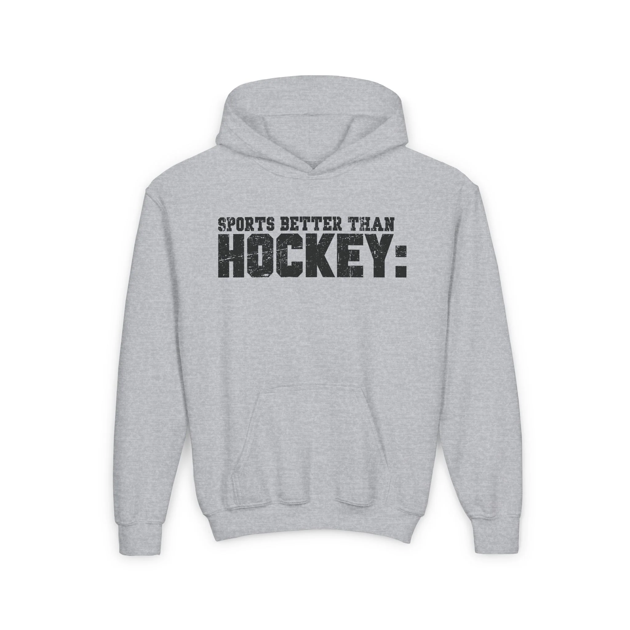 Funny Kids Hockey Hoodie - Sports Better Than Kids Hockey Hoodie - Image 4