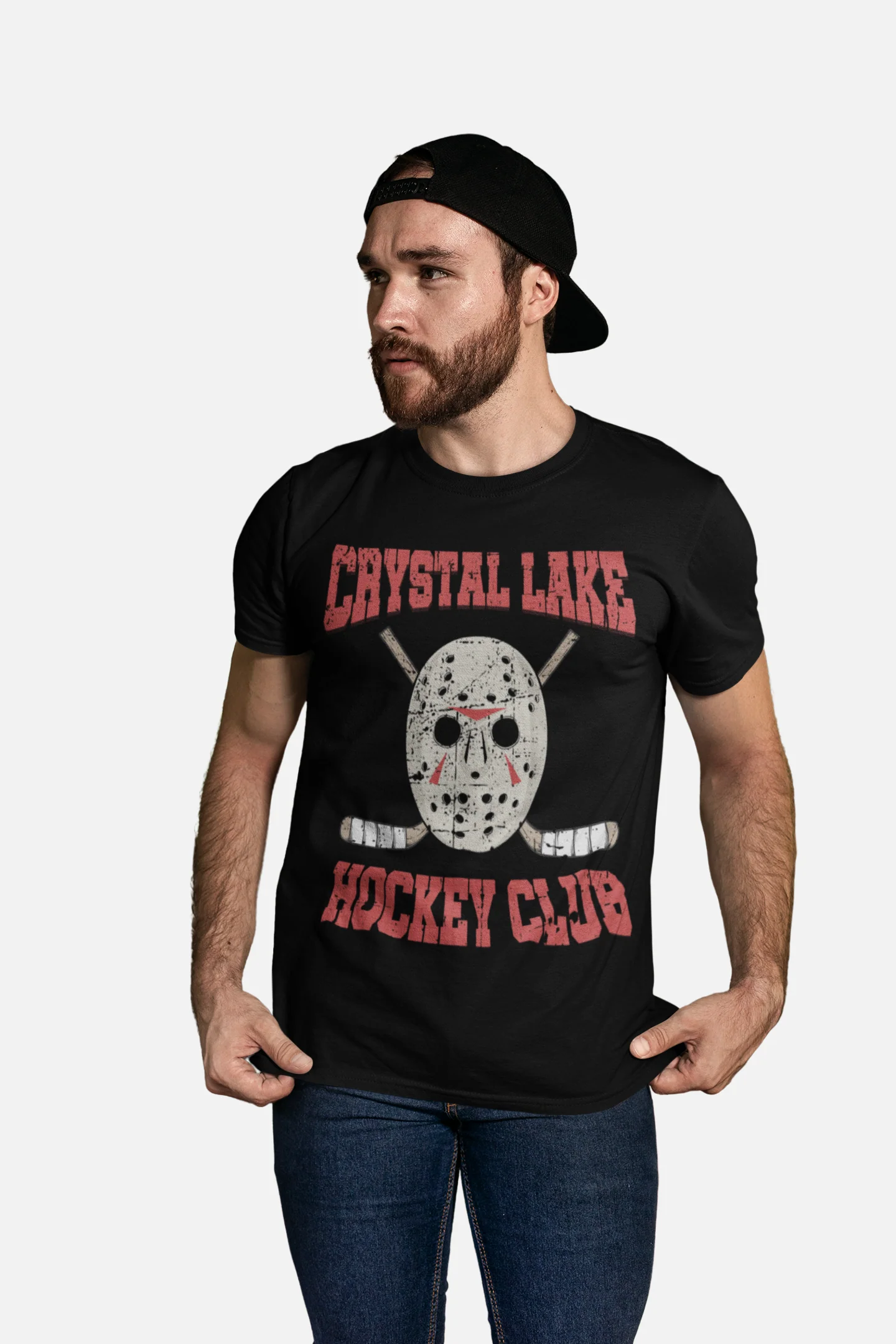 Funny Hockey T-Shirt - Crystal Lake Hockey Club Unisex Hockey Shirt - Image 7