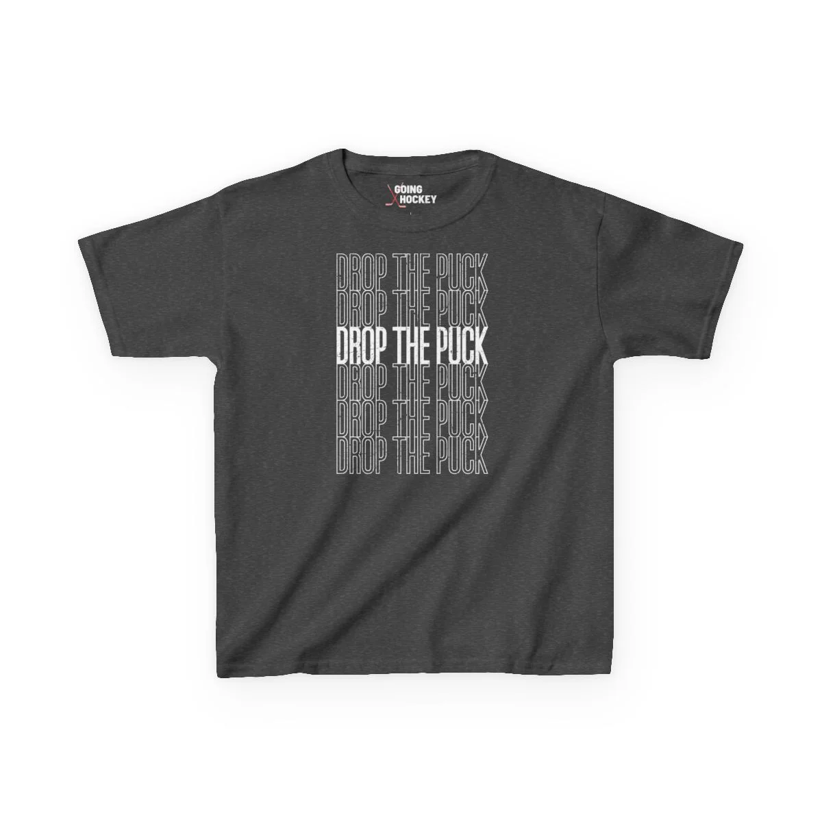 Funny Kids Hockey T-Shirt - Drop The Puck Kids Hockey Shirt - Image 4