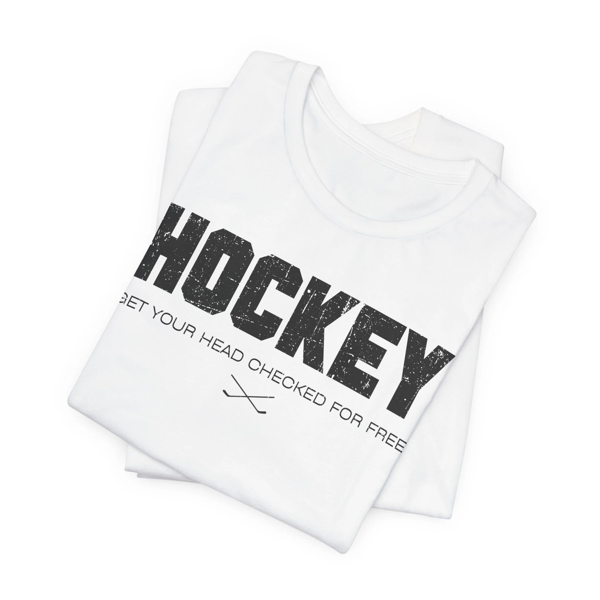 Funny Hockey T-Shirt - Get Your Head Checked For Free Unisex Hockey Shirt - Image 8