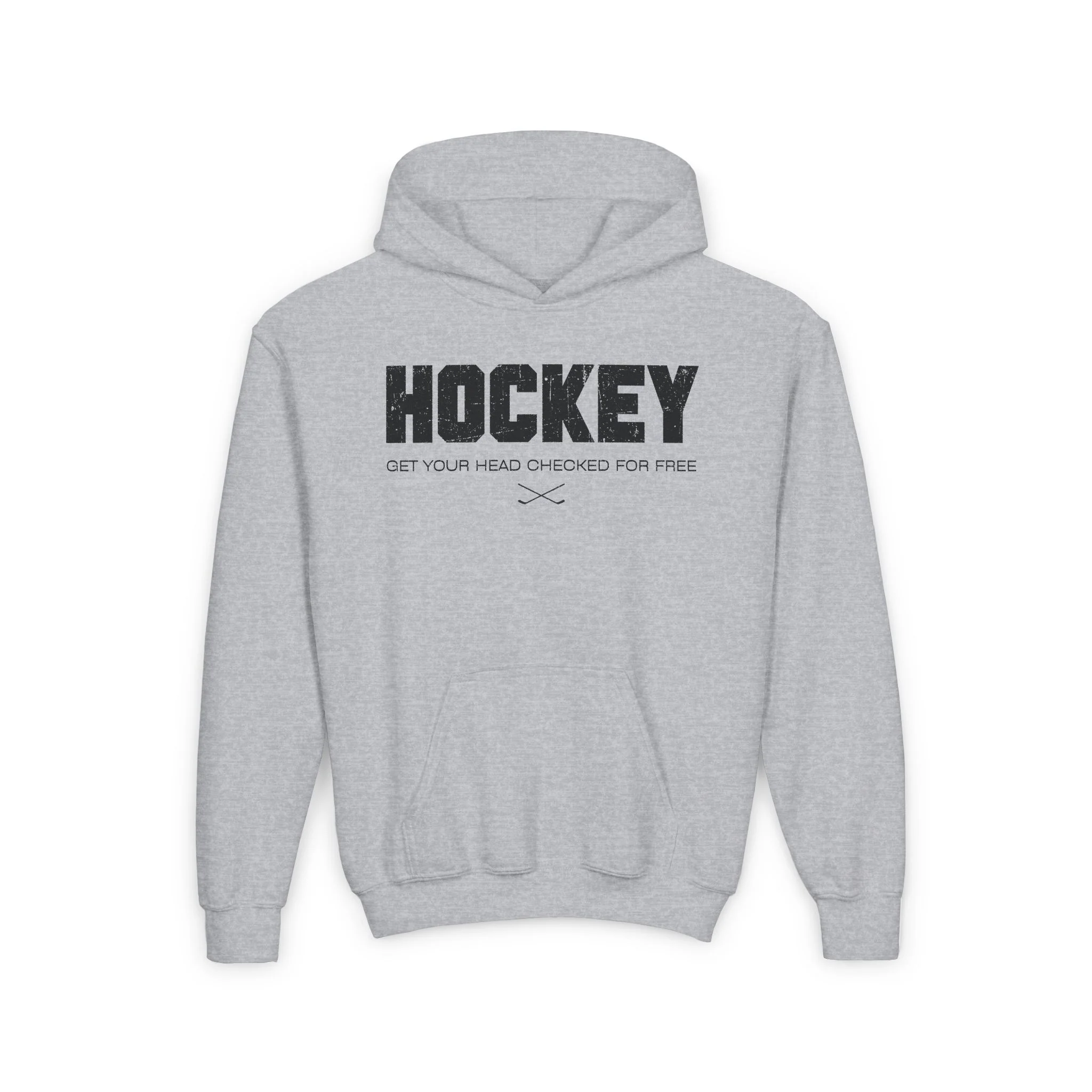 Funny Kids Hockey Hoodie - Get Your Head Checked For Free Kids Hockey Hoodie - Image 4