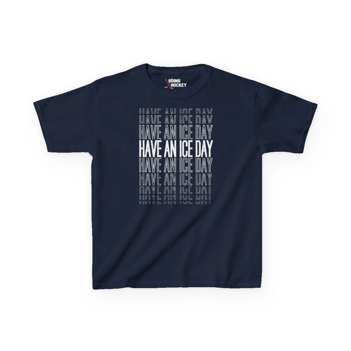 Funny Kids Hockey T-Shirt - Have An Ice Day Kids Hockey Shirt