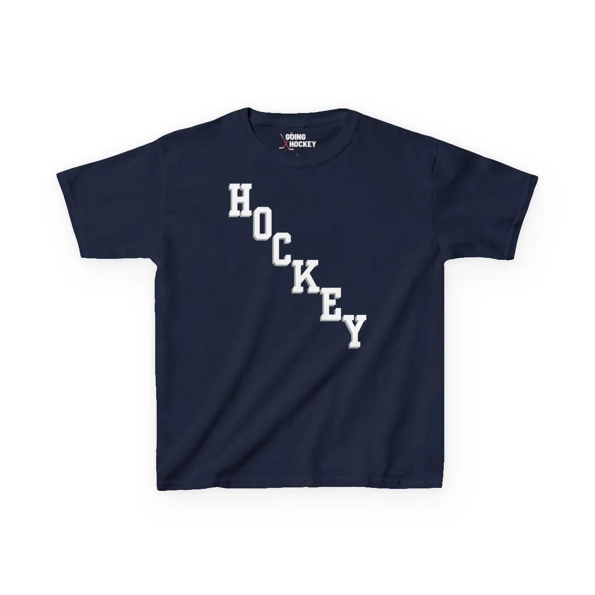 Kids Hockey T-Shirt - Hockey Diagonal Kids Hockey Shirt - Image 2