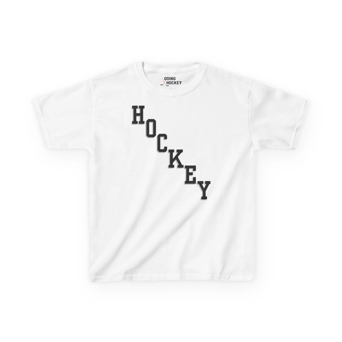 Kids Hockey T-Shirt - Hockey Diagonal Kids Hockey Shirt - Image 3