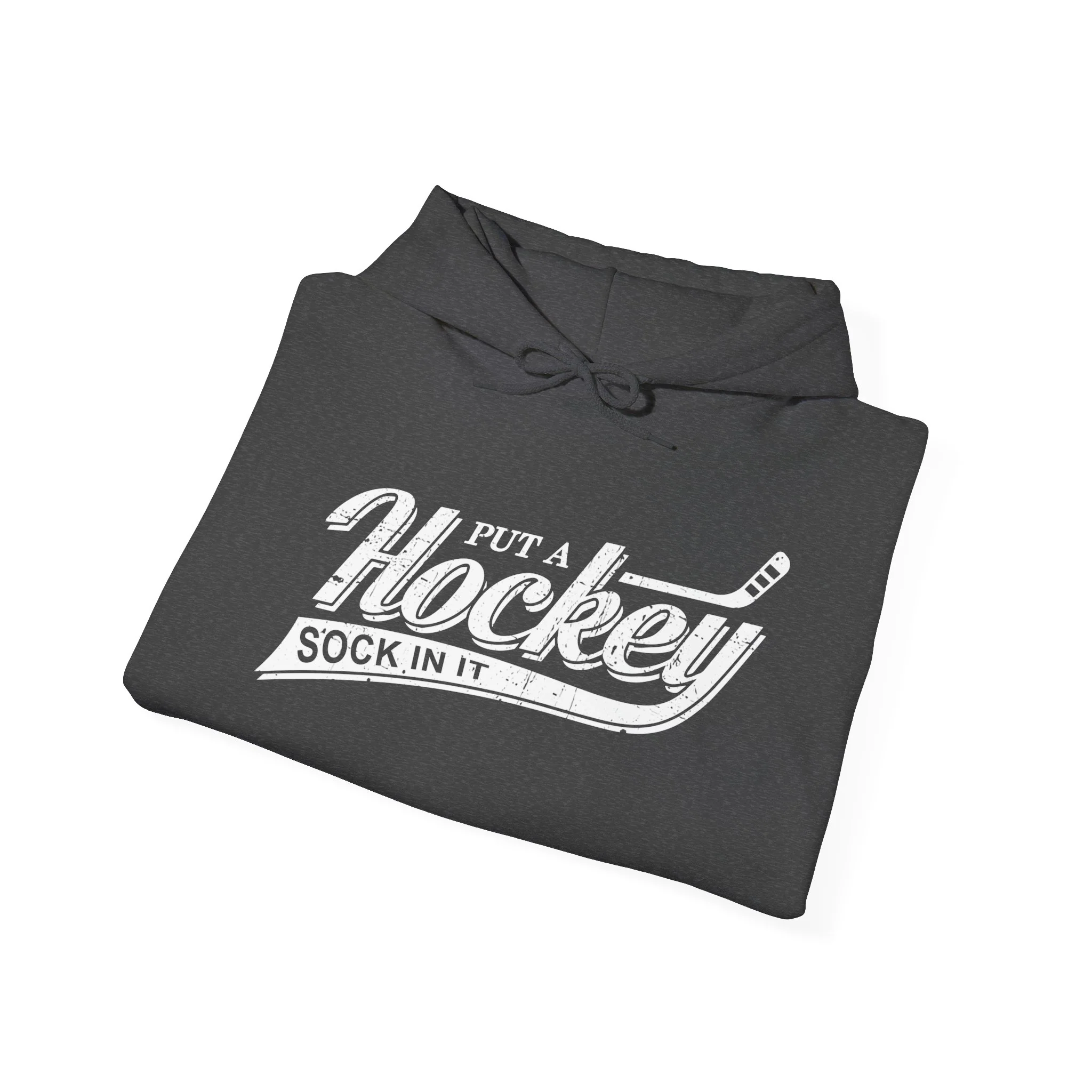 Funny Hockey Hoodie - Put A Hockey Sock In It Unisex Hockey Hoodie - Image 9