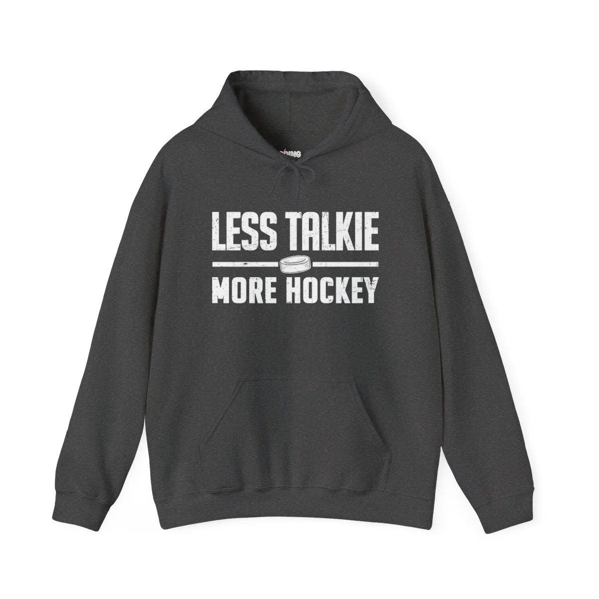 Funny Hockey Hoodie - Less Talkie More Hockey Unisex Hockey Hoodie - Image 8