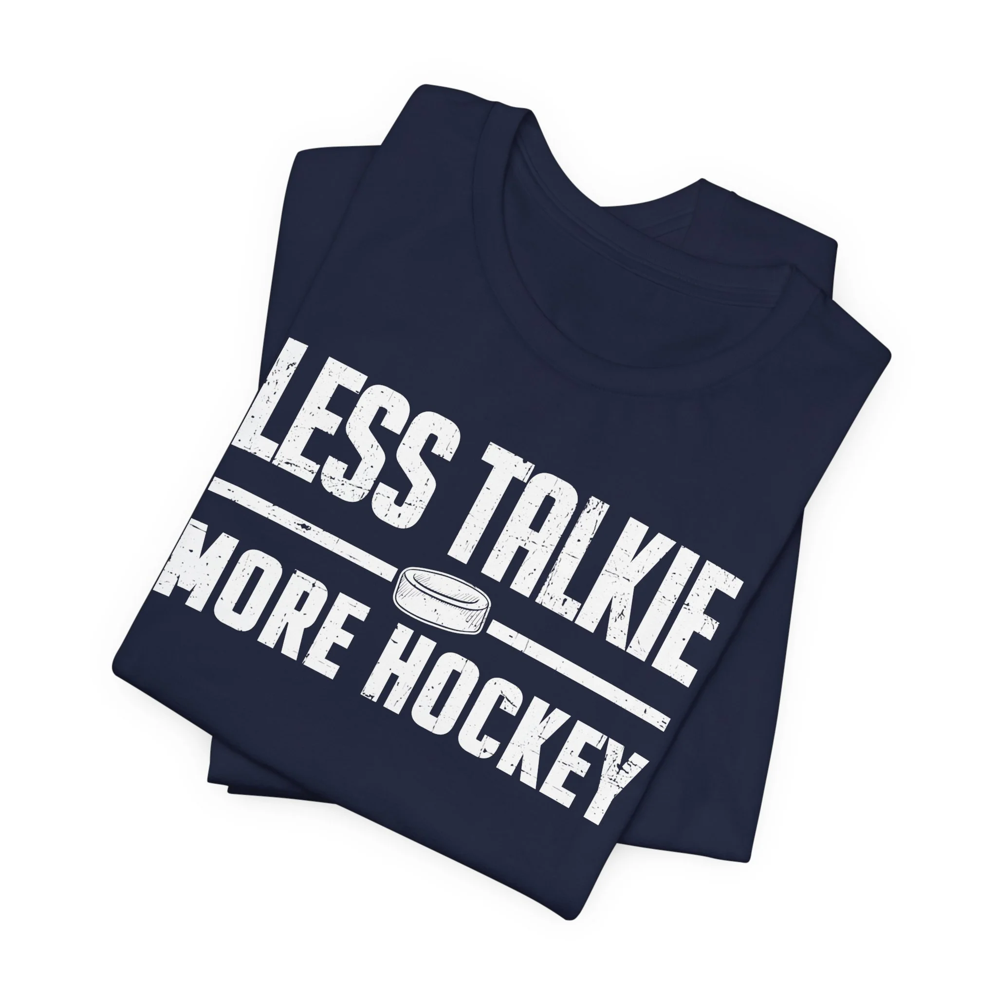 Funny Hockey T-Shirt - Less Talkie More Hockey Unisex Hockey Shirt - Image 12