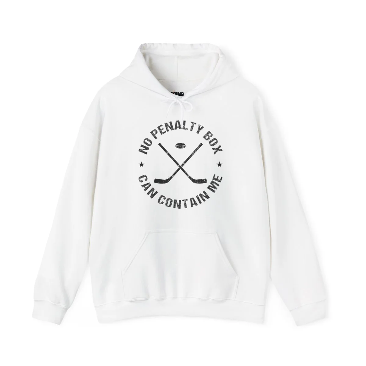 Funny Hockey Hoodie - No Penalty Box Can Contain Me Unisex Hockey Hoodie - Image 2
