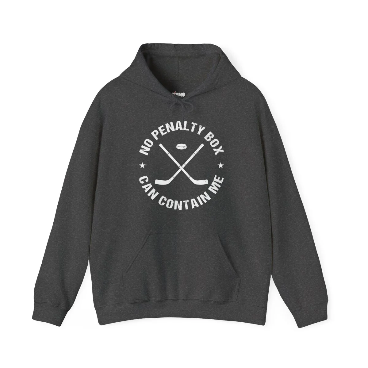 Funny Hockey Hoodie - No Penalty Box Can Contain Me Unisex Hockey Hoodie - Image 4