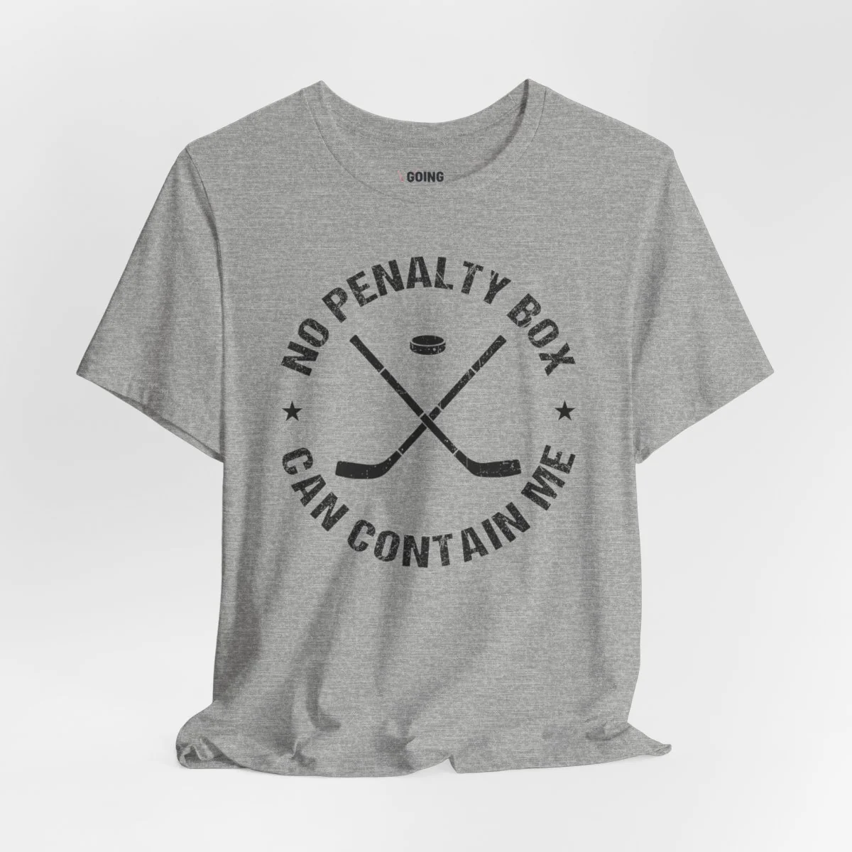 Funny Hockey T-Shirt - No Penalty Box Can Contain Me Unisex Hockey Shirt