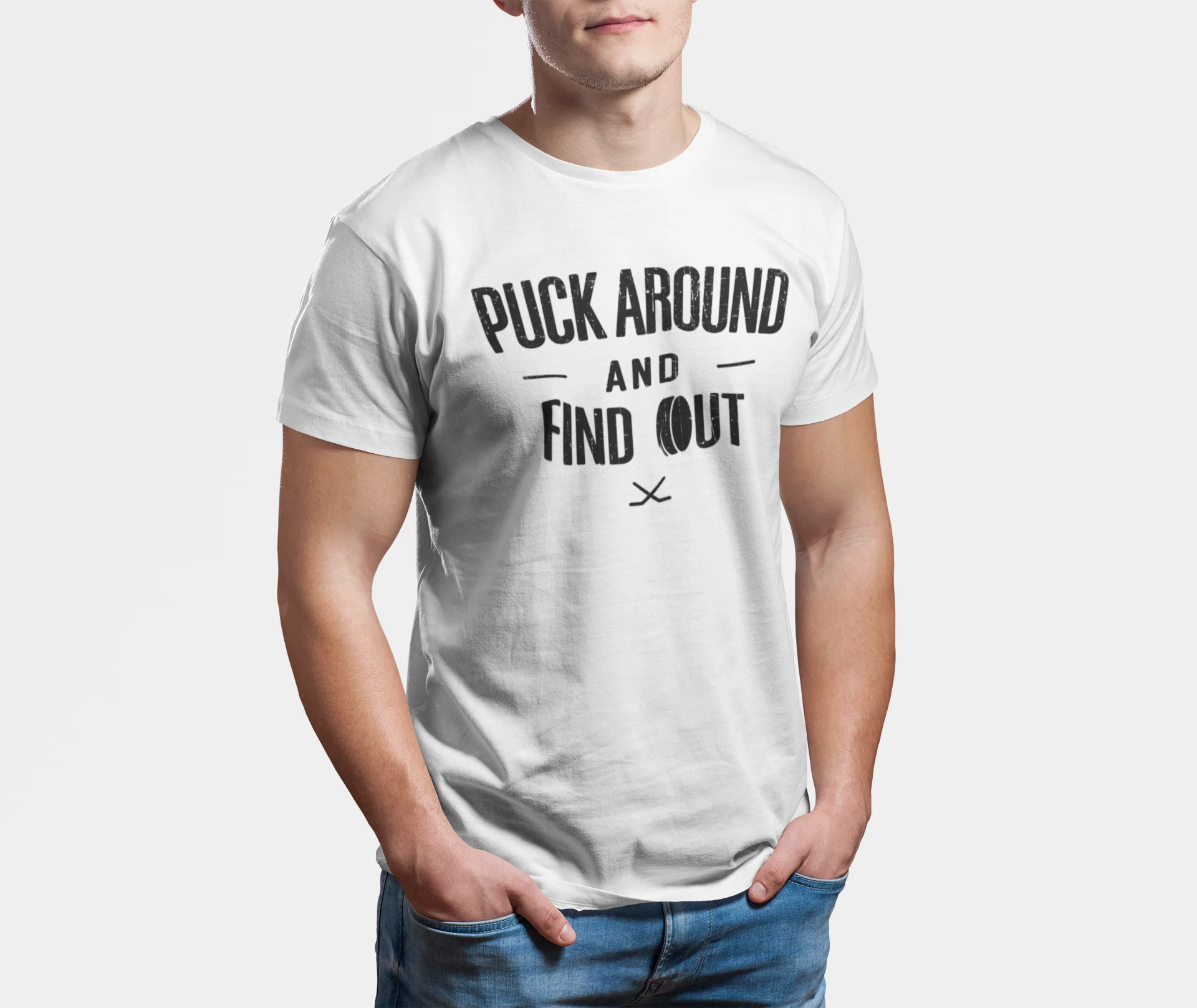 Funny Hockey T-Shirt - Puck Around And Find Out Unisex Hockey Shirt - Image 9