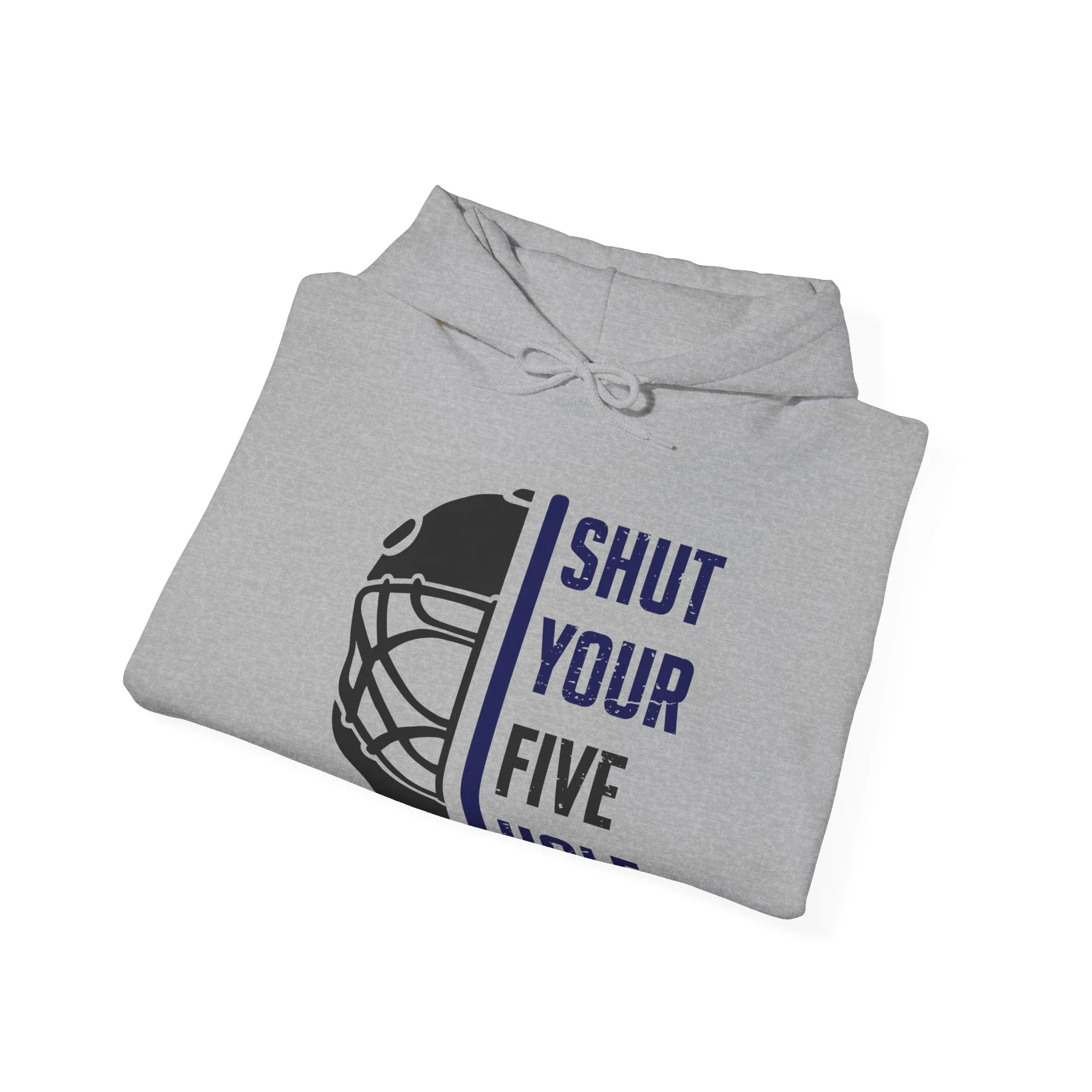 Funny Hockey Hoodie - Shut Your Five Hole Unisex Hockey Hoodie - Image 7