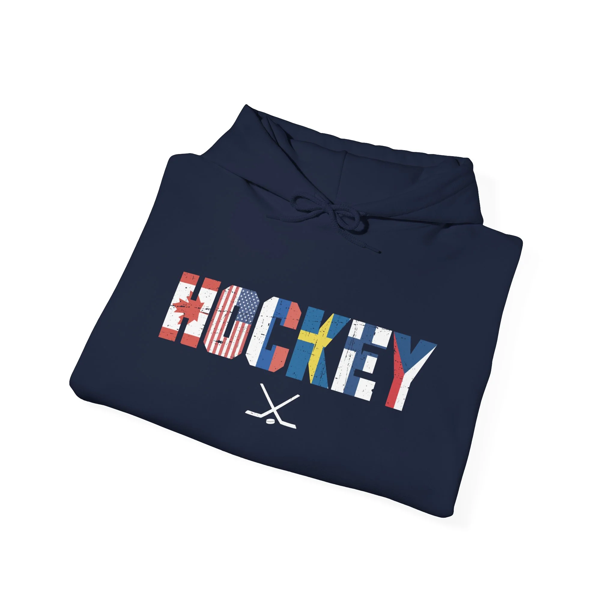 Hockey Hoodie - International Hockey Flags Unisex Hockey Hoodie - Image 10