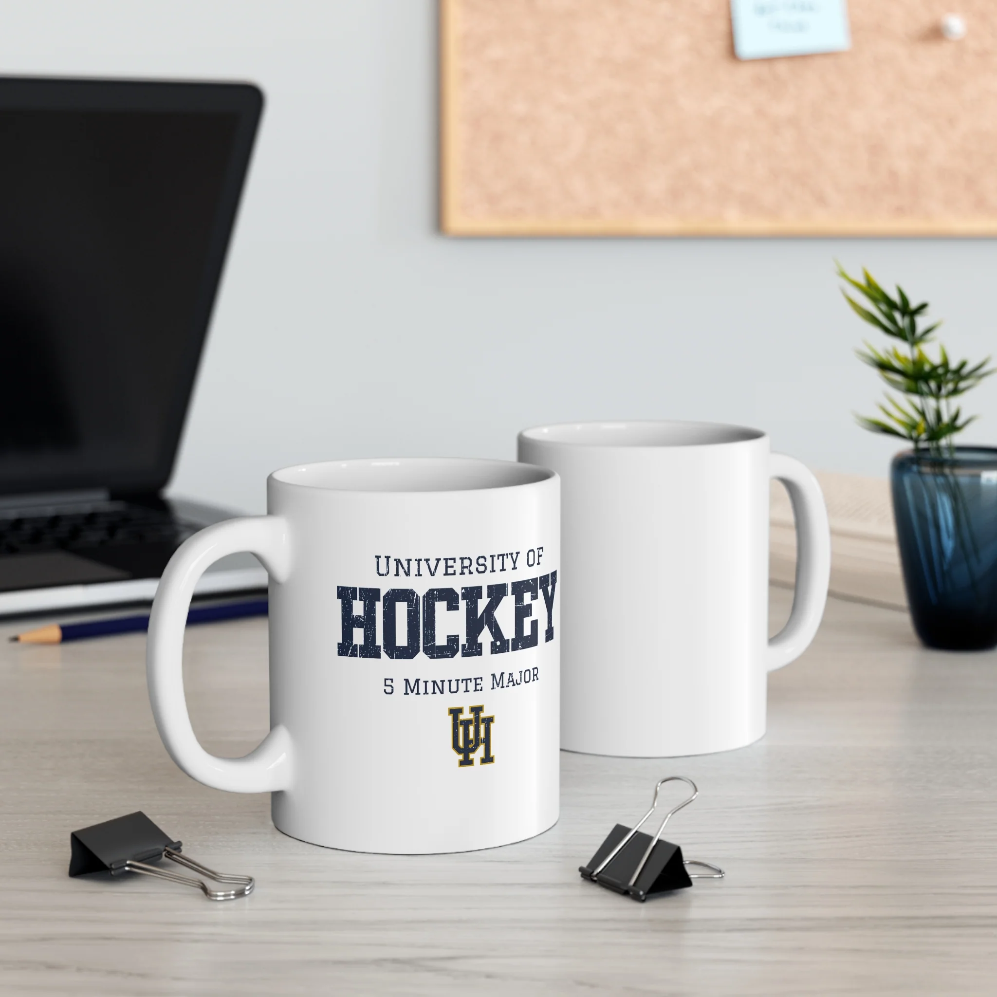 Funny Hockey Mug - University of Hockey 5 Minute Major Hockey Mug - Image 2