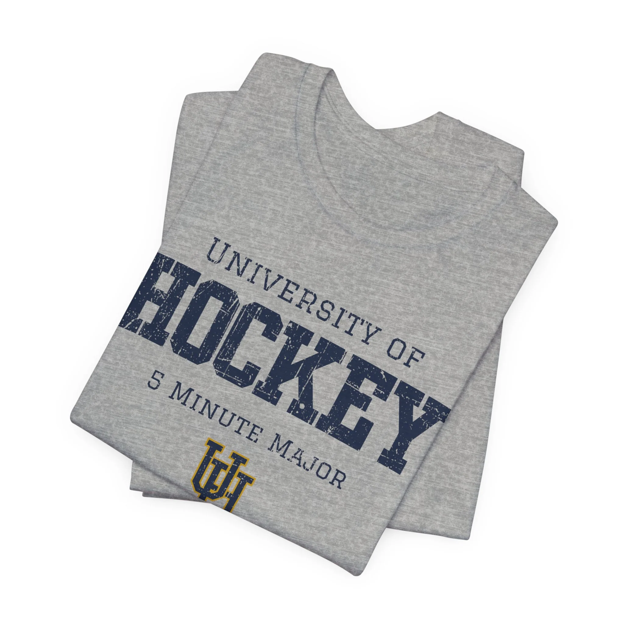 Funny Hockey T-Shirt - University Of Hockey 5 Minute Major Unisex Hockey Shirt - Image 15
