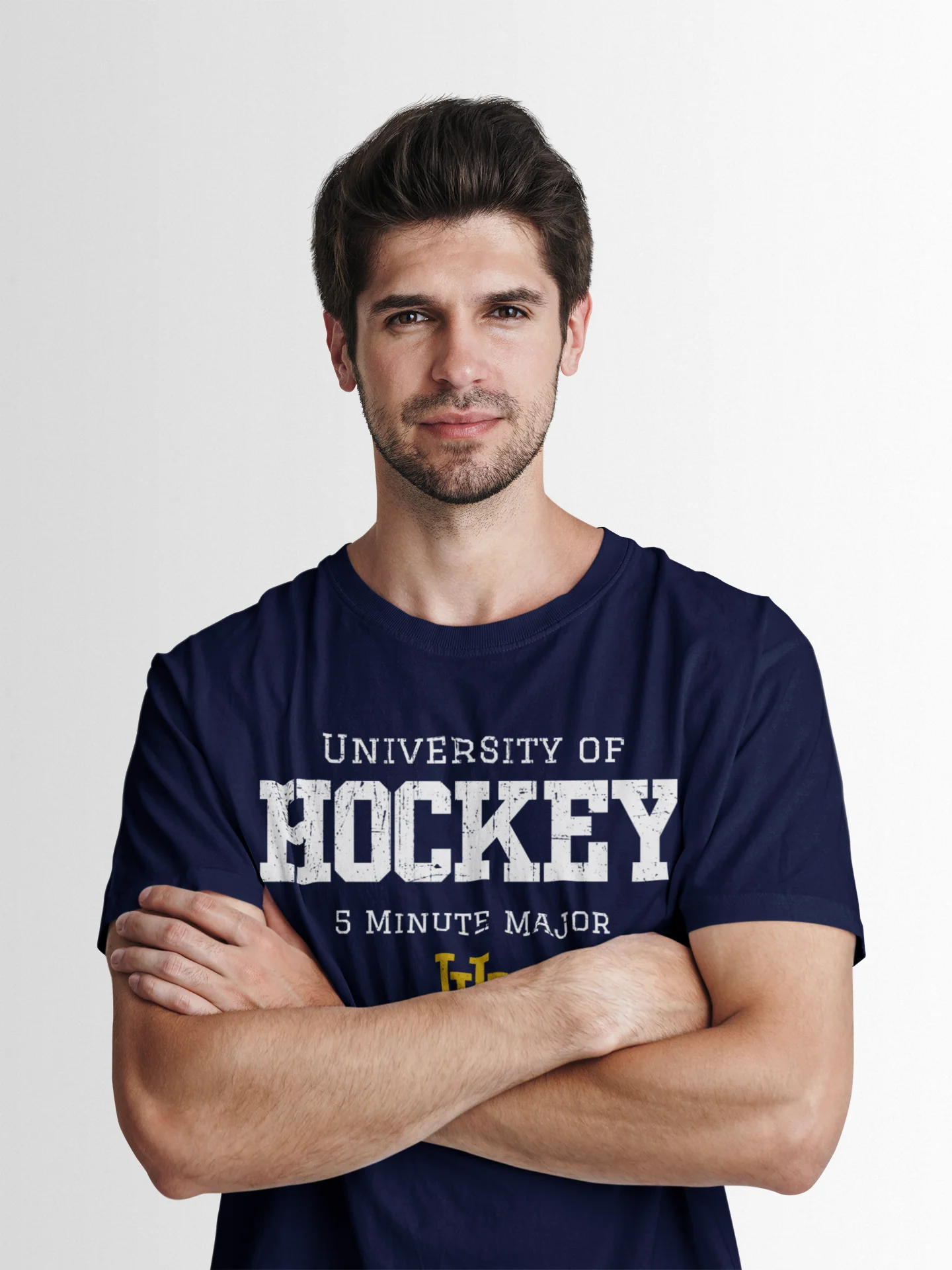 Funny Hockey T-Shirt - University Of Hockey 5 Minute Major Unisex Hockey Shirt - Image 3