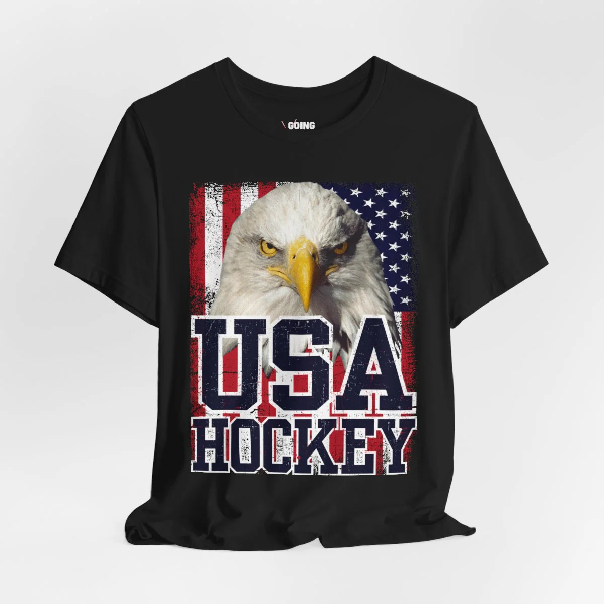 Funny Hockey T-Shirt - USA Unisex Hockey Shirt - Image 3
