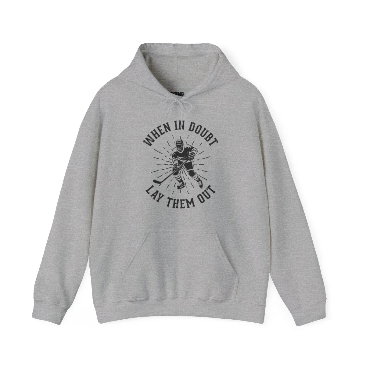 Funny Hockey Hoodie - When In Doubt Let Them Out Unisex Hockey Hoodie - Image 4