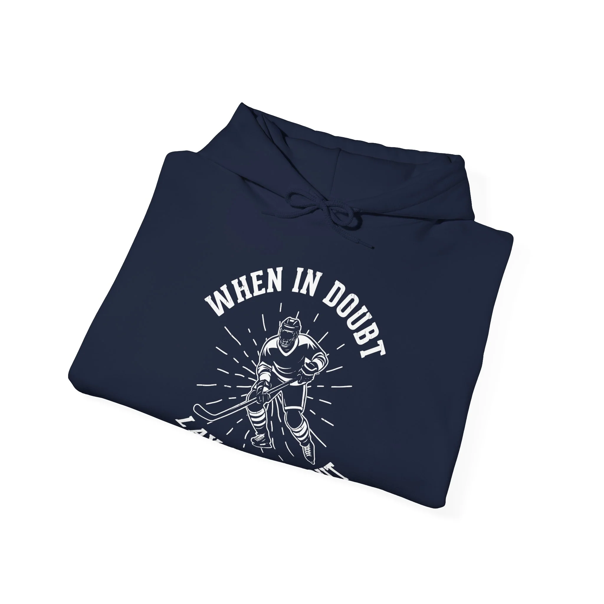 Funny Hockey Hoodie - When In Doubt Let Them Out Unisex Hockey Hoodie - Image 8