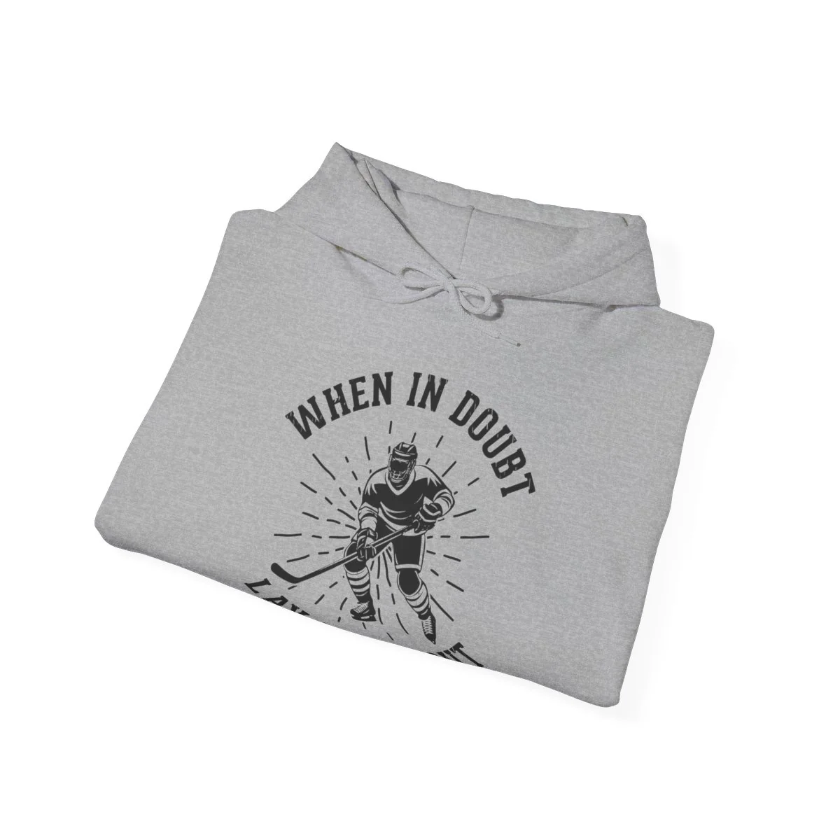 Funny Hockey Hoodie - When In Doubt Let Them Out Unisex Hockey Hoodie - Image 9