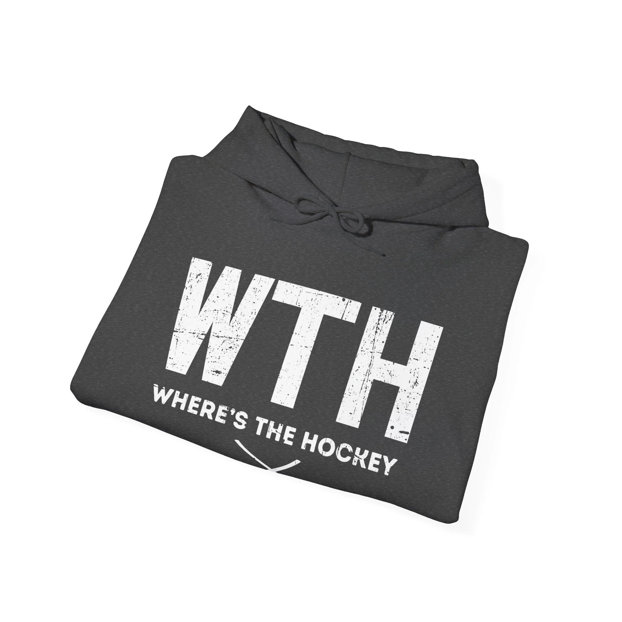 Funny Hockey Hoodie - Where's The Hockey Unisex Hockey Hoodie - Image 9