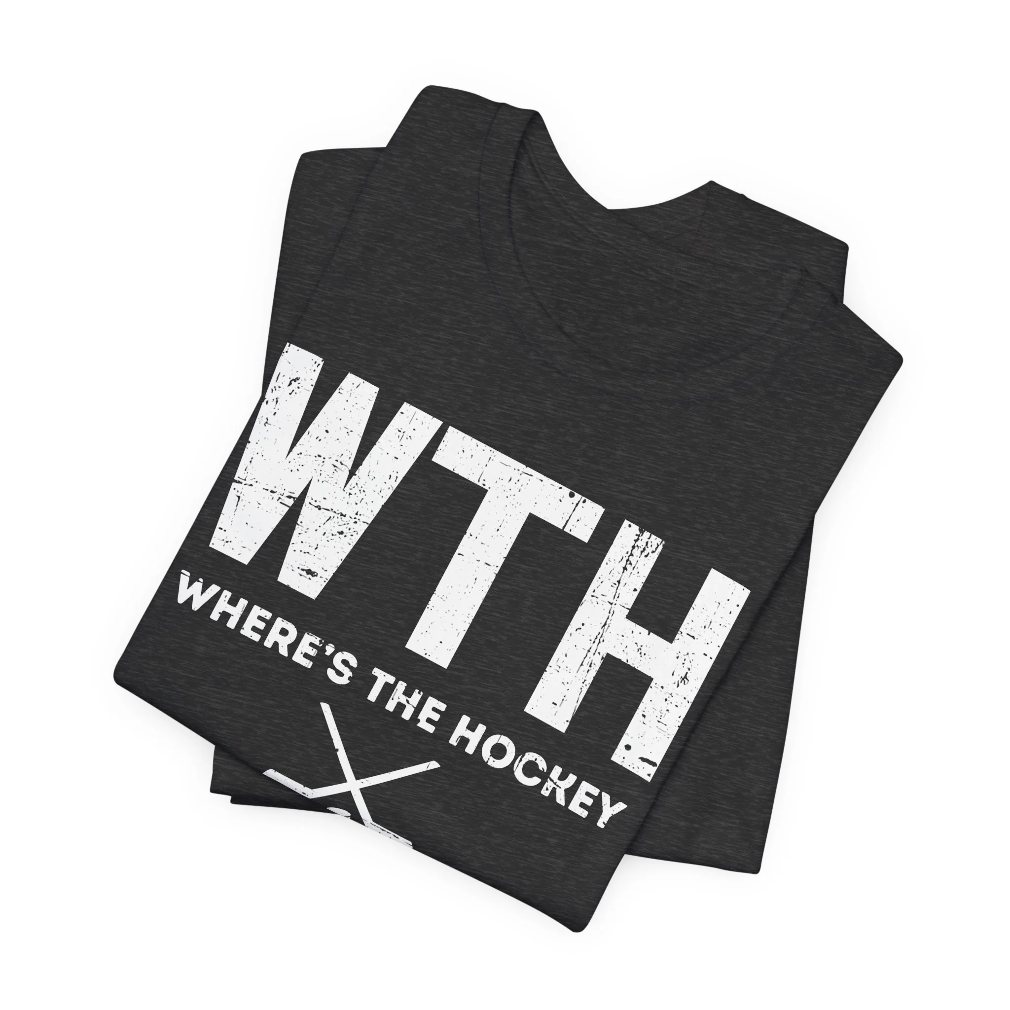 Funny Hockey T-Shirt - Where's The Hockey Unisex Hockey Shirt - Image 10