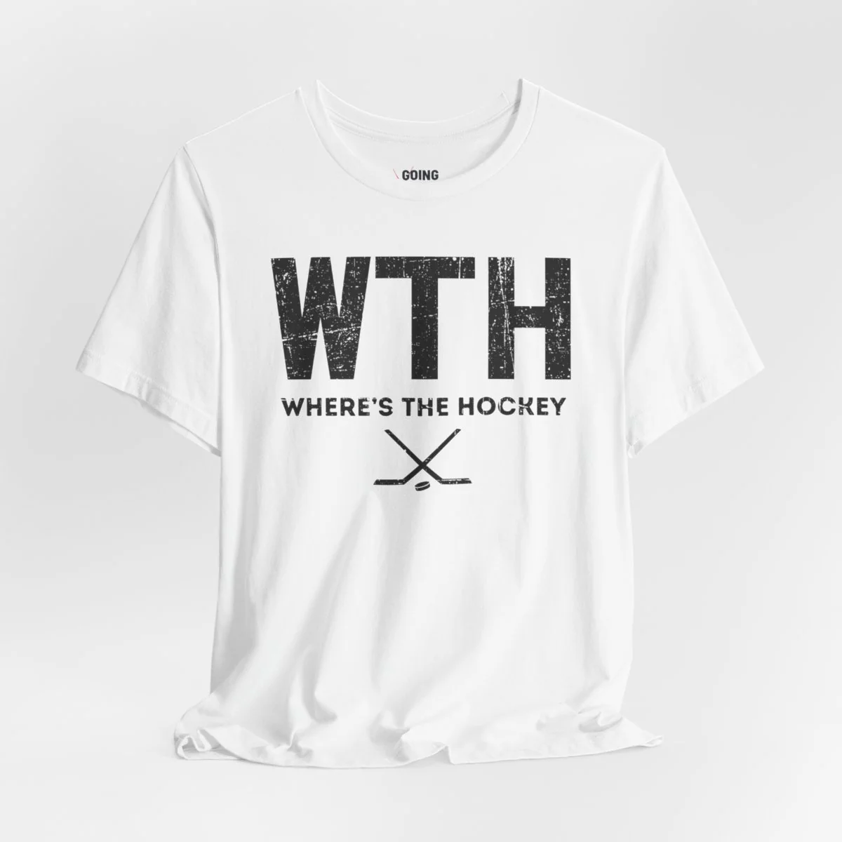 Funny Hockey T-Shirt - Where's The Hockey Unisex Hockey Shirt - Image 4