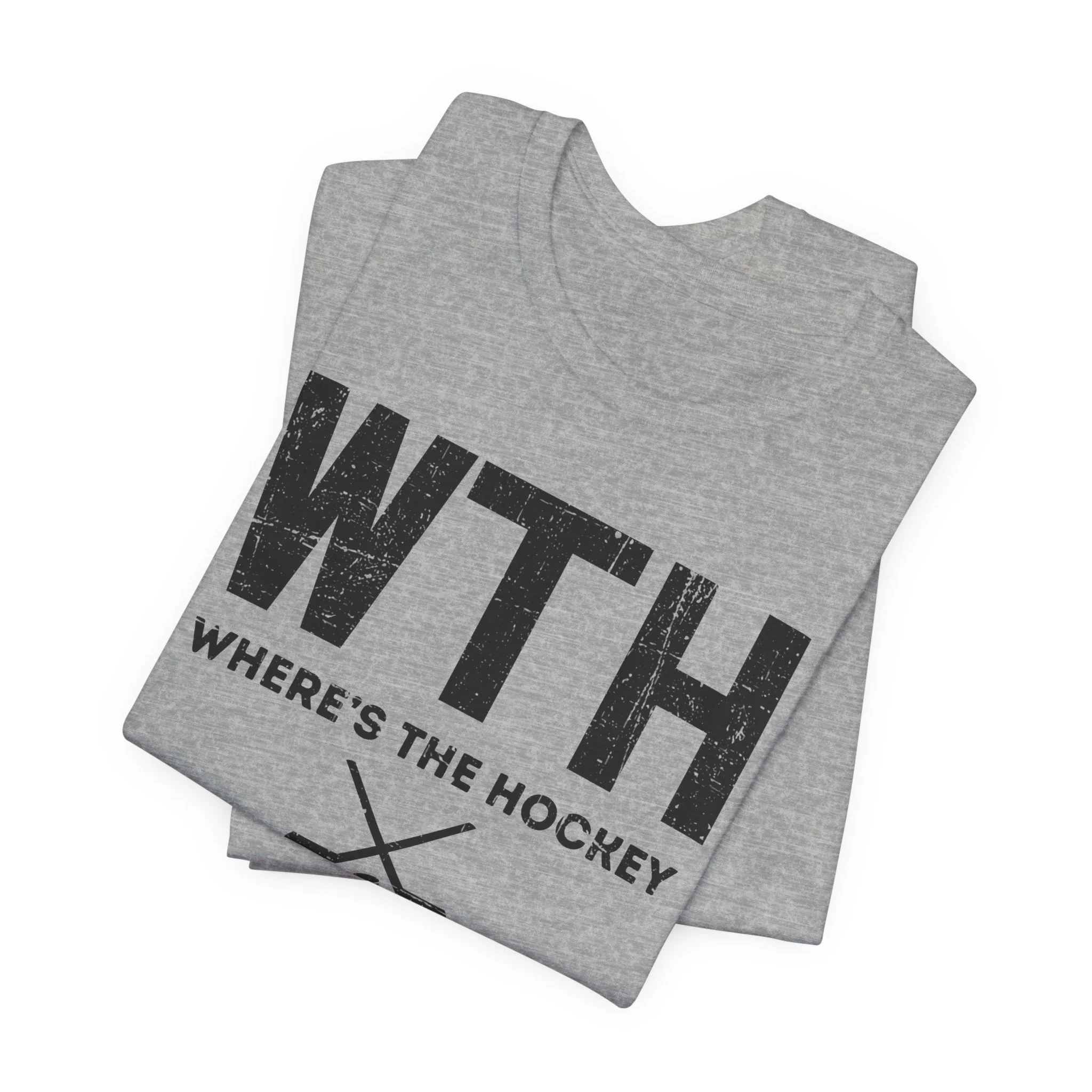 Funny Hockey T-Shirt - Where's The Hockey Unisex Hockey Shirt - Image 7
