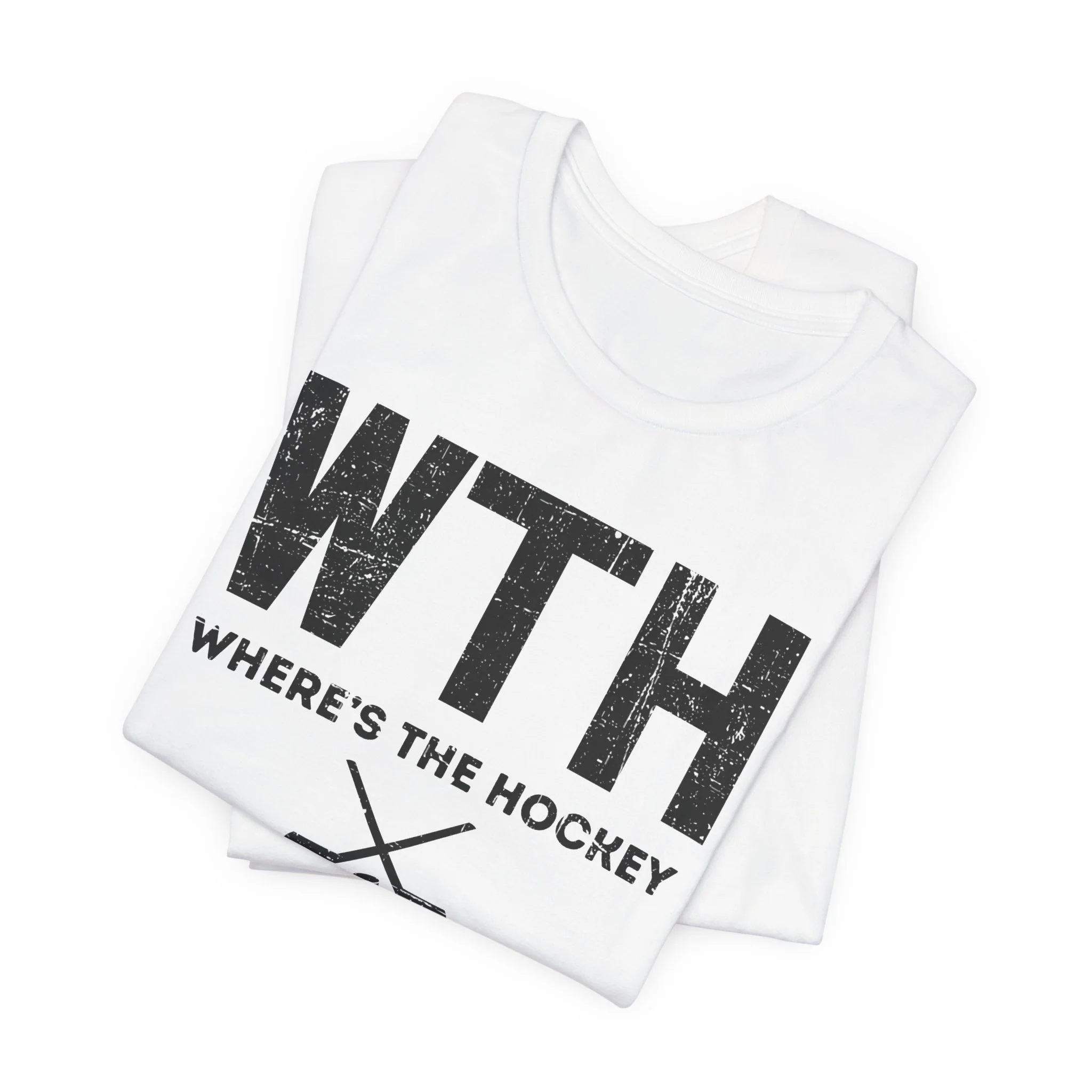 Funny Hockey T-Shirt - Where's The Hockey Unisex Hockey Shirt - Image 9