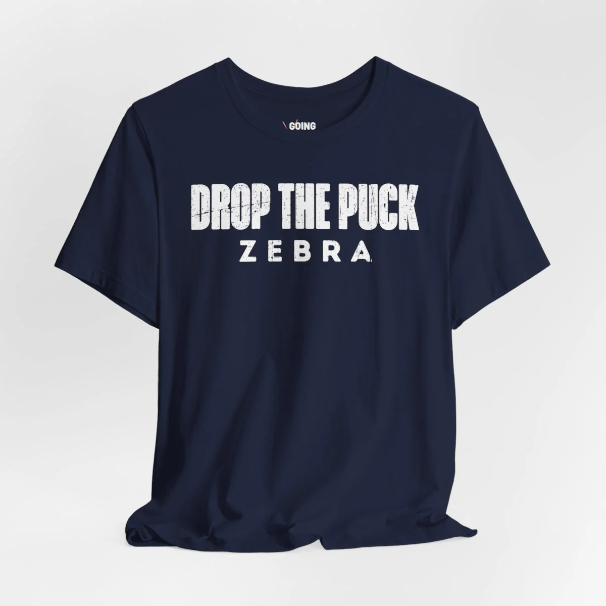 Funny Hockey T-Shirt - Drop The Puck Zebra Unisex Hockey Shirt - Image 13